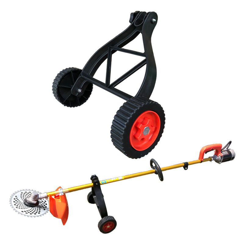 Roues de Support pour Coupe-Bordures, Roues de Support Ajustables,Accessoire pour débroussailleuse (Black) Dolaso