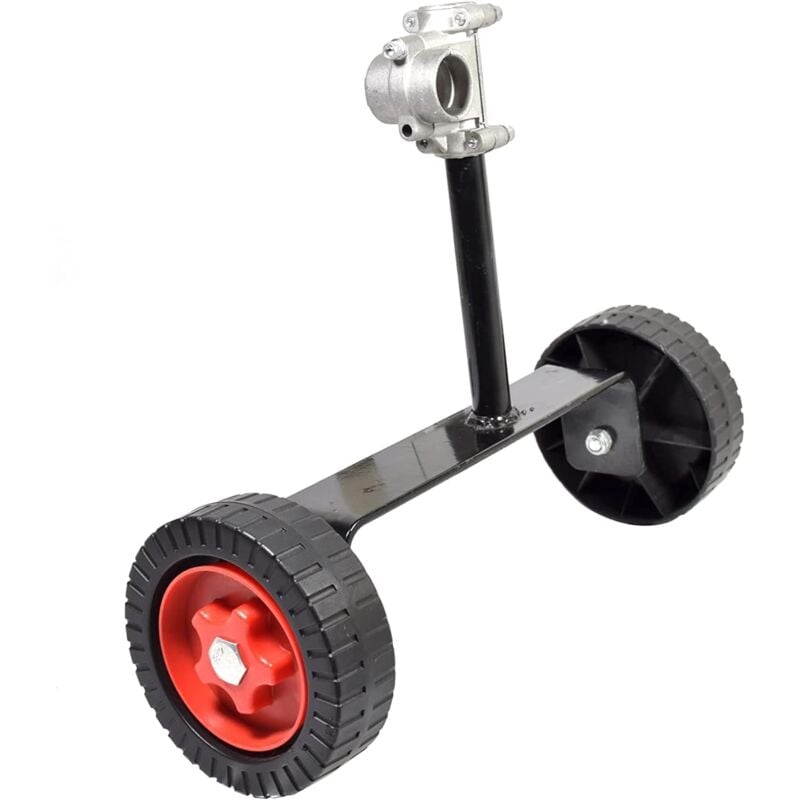 Roues de support universelles réglables - 25 mm - Tête de coupe pour débroussailleuse à gaz - Débroussailleuse électrique et essence