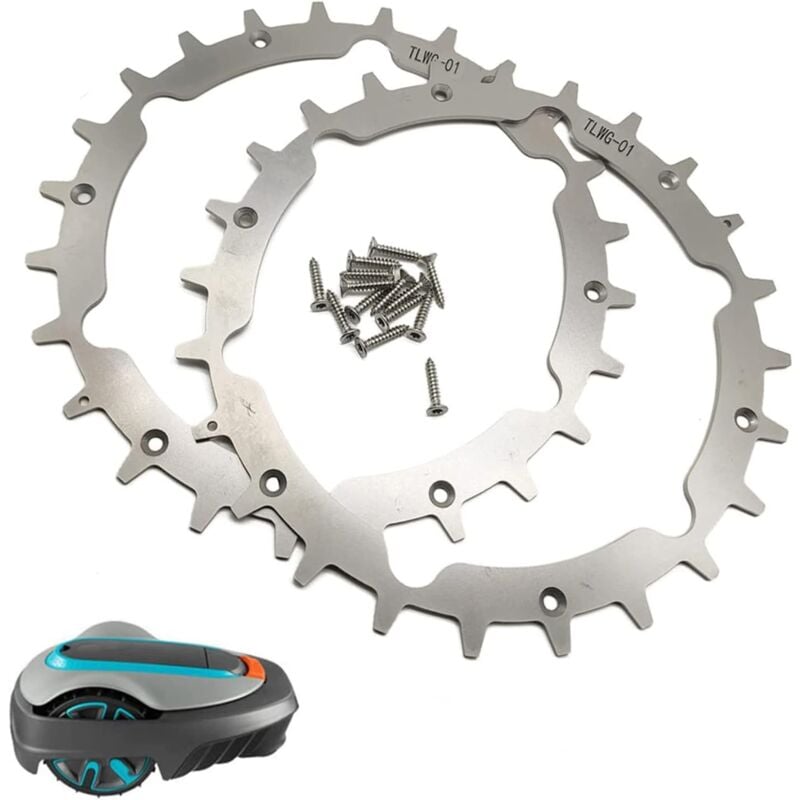 Roues de Traction avec pointes de remplacement pour tondeuse robot Gardena Sileno City 250 Smart 300 400 600 500 Smart 500 Smart+ Life1000