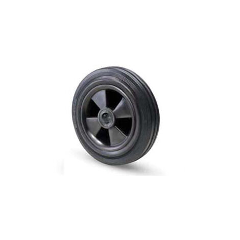 Roues industrielles simples "112B" Bride en caoutchouc thermoplastique - ø mm.80x30 - trou ø mm.12 port. Kg.50