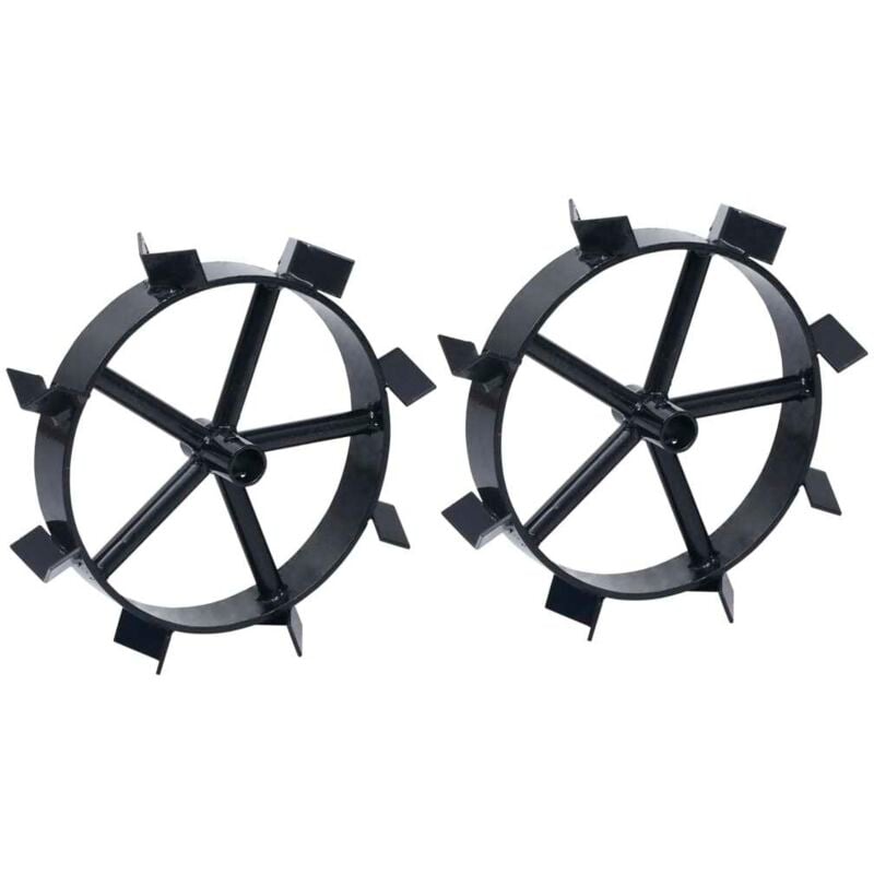 Vidaxl - Roues métalliques pour cultivateur à essence 6,5 ch 2 pcs