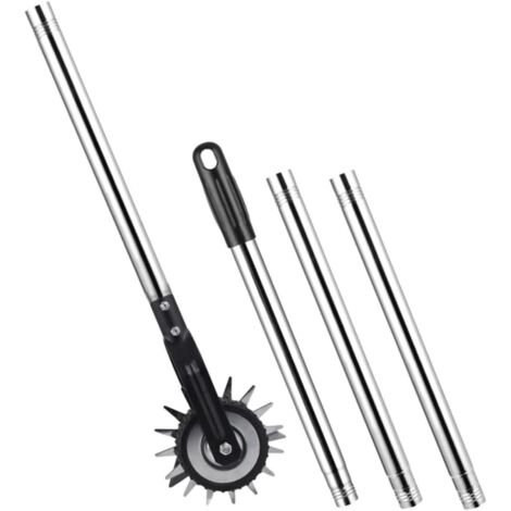 Roues Métalliques Rotatives pour Coupe-Bordures de Jardin Accessoires pour Coupe-Bordures Manuel avec Fonction de Coupe Précise