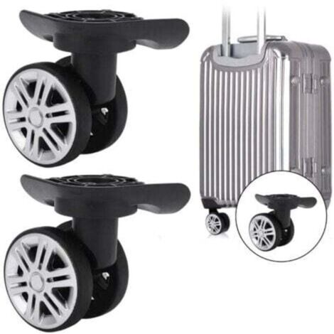 Roues pivotantes pour valise, une paire de roues pivotantes pour valise, roues pivotantes pour valise, kit de remplacement de roues silencieuses à double rangée A19