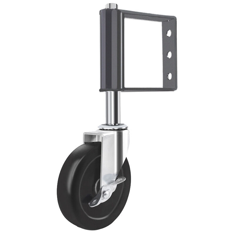 Roues pour portails en bois, Roues à ressort pour portails, Roues de support pour portails de ferme avec frein, Roues de support pour portails en