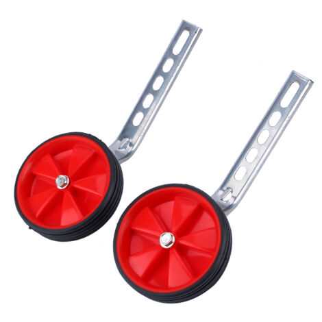 Roues stabilisatrices réglables pour vélo 12 à 20 pouces - Équilibre et sécurité - Couleur rouge vif