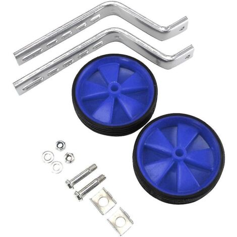 Roues stabilisatrices universelles pour vélo 12-20 pouces - Bleues