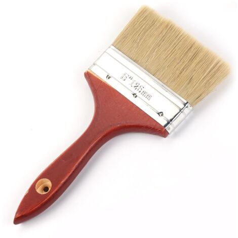 Rouge 5 Pouces Pinceaux Peinture Pinceau Plat Pinceaux Peinture Mur Pinceau En Soie Pour Vitrifier Ou Vernir Pinceau Large Peinture Pinceau Plat