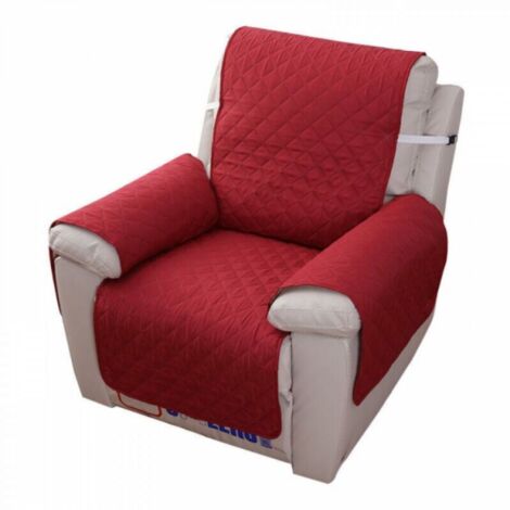（Rouge 55×200cm）Housse Fauteuil Relax 1 Place, Housse de Canapé Protecteur Inclinable Imperméable pour Chambre