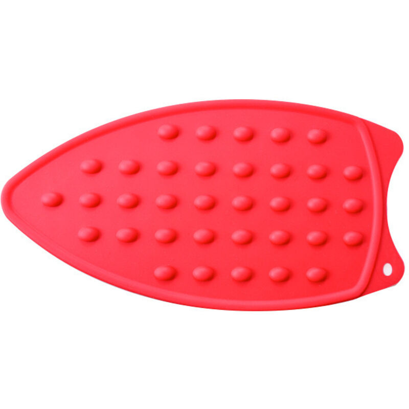 (Rouge) Coussin de Repos de Fer de Silicone, Planche à Repasser portative de Tapis résistant à Chaud Polyvalent pour Le Voyage à la Maison