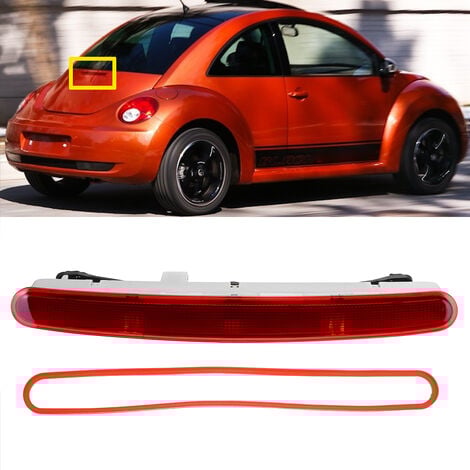 KINGSO Rouge haut montage LED voiture feu stop arrière lampe arrière troisième feu stop pour Volkswagen Beetle 1998-2010 1C0945097E 1C0945097A