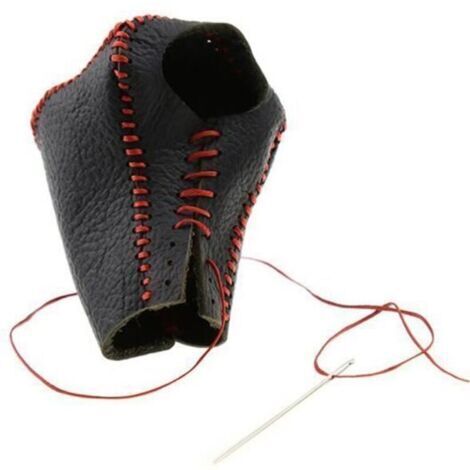 Rouge - Housse en cuir de vache pour pommeau de levier de vitesse automatique, pour Kia Rio K2 Sportage Optim
