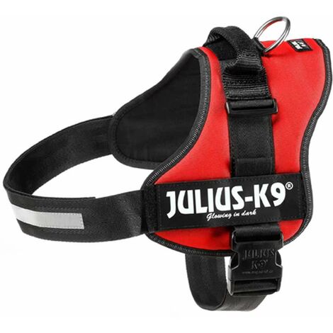 Rouge - Julius K9 PowerHarness harnais de ville et de marche Tg 2XL taille 3 poitrine 82-115 cm poids 40-80 kg