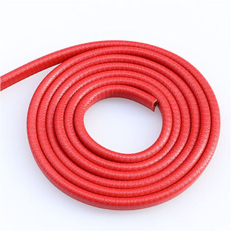 (Rouge)10M Protection Portiere Voiture, Acier à Ressort en U à L'intérieur, Pas Besoin de Coller, Protection en Caoutchouc de Port de Voiture