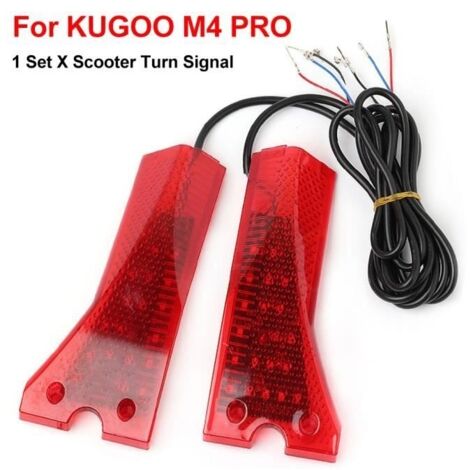 (Rouge)Feux Clignotants Rouge pour trottinette électrique KUGOO M4 PRO Accessoires de remplacement
