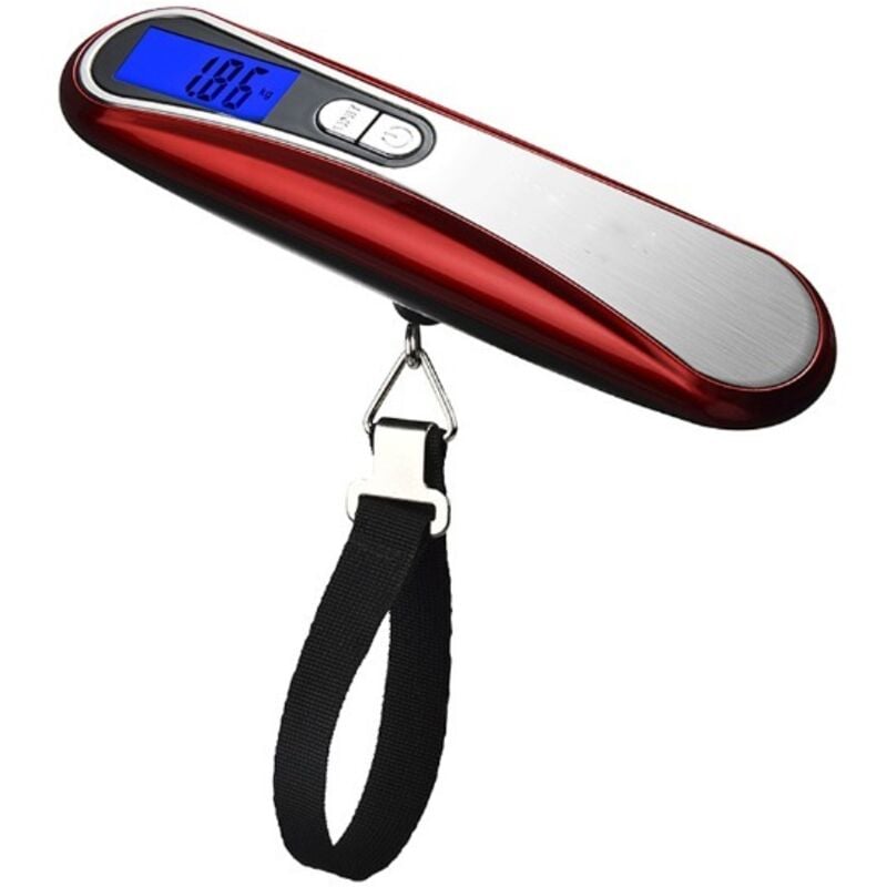 Csparkv - Rouge)Pèse Bagage Voyage Electronique mycarbon Balance Valise Portable Max 50Kg/110lb(LB,g,Oz,kg) Fonction Tare Pile Fournie Pèse Valise