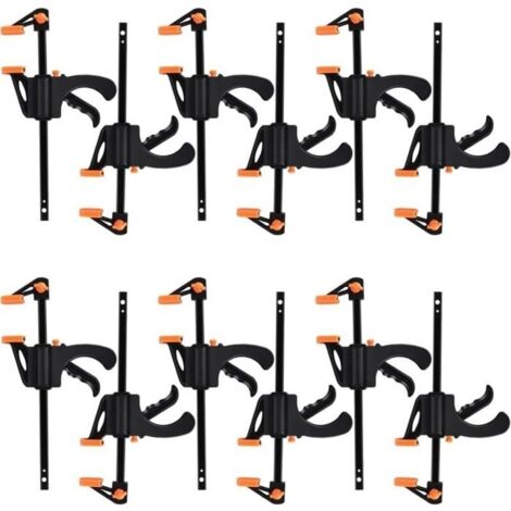 (Rouge)Pince de serrage - AGRAFE - Pack de 10 - Rouge - Force de serrage 11 kg - Réglage rapide