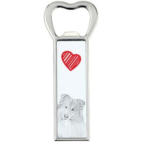 Rough Collie - Décapsuleur avec chien, ouvre-frigo personnalisé, cadeau unique pour homme par Art-Dog