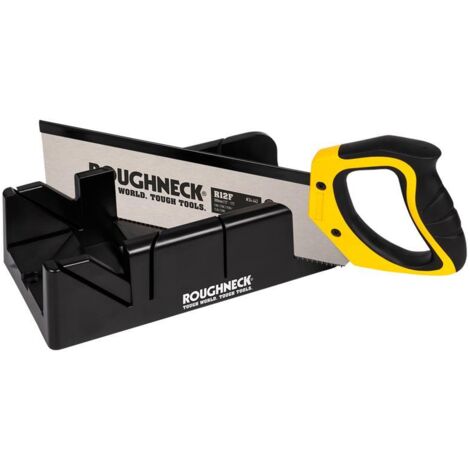 Roughneck 34-490 Mitre Box & Hardpoint Tenon Saw Set 300mm (12in) ROU34490