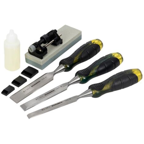 Roughneck Bevel Edge Chisel & Sharpening Kit, 6 piece ROU30165
