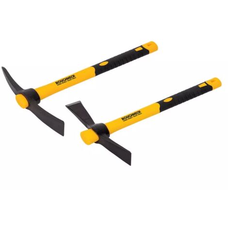 Roughneck Micro Pick Cutter Mattock Set 2 Piece Length 380mm ROU64015