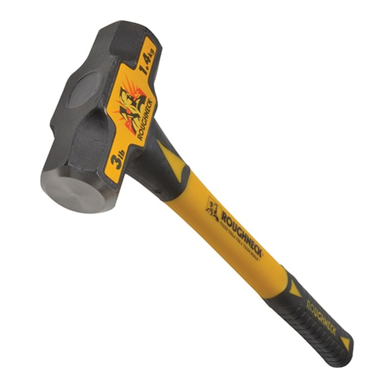 ROU65622 Mini Sledge Hammer 16in Fibreglass Handle 1.4kg (3 lb) - Roughneck