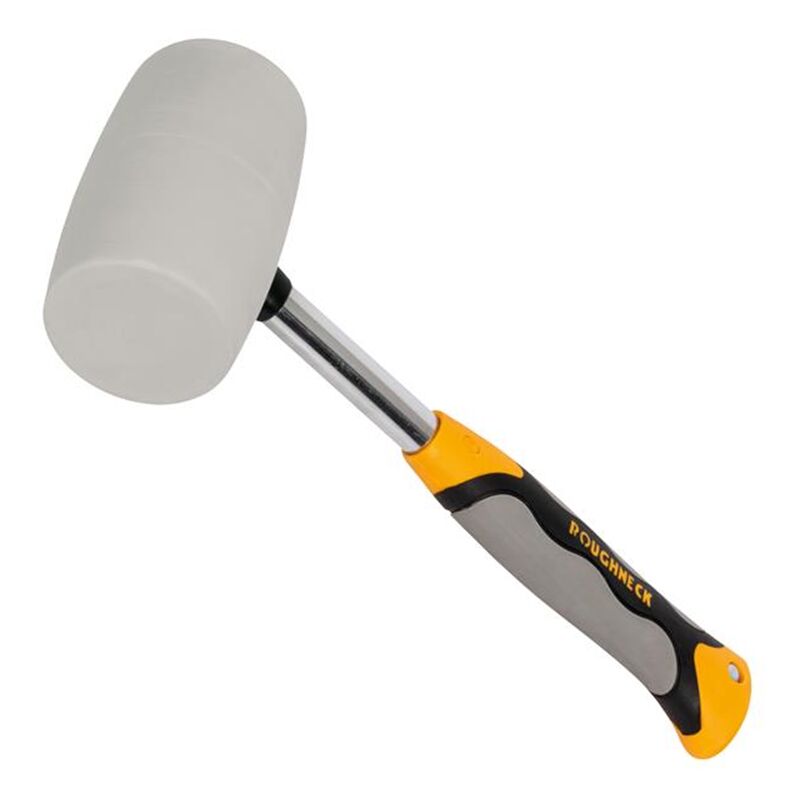 ROU61224 Non-Marking White Rubber Mallet 680g (24oz) - Roughneck