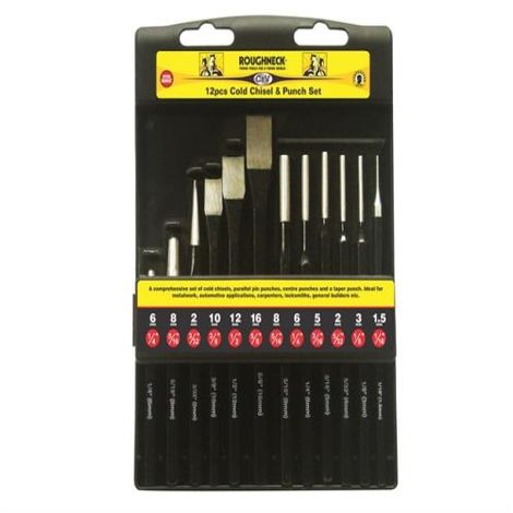 Roughneck Punch & Chisel Set of 12