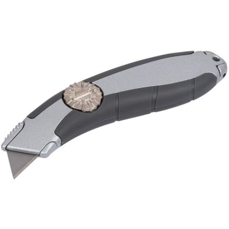 Roughneck ROU33020 Fixed Blade Utility Knife with Retractable Blade for Heavy-Duty Cutting