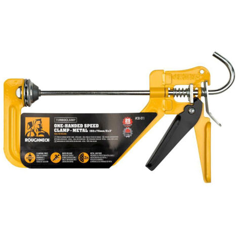 Roughneck TurboClamp One-Handed Speed Clamp - 150mm Metal Jaws