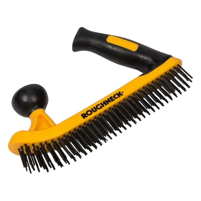 Roughneck - 52-052 Two-Handed Wire Brush Soft-Grip ROU52052