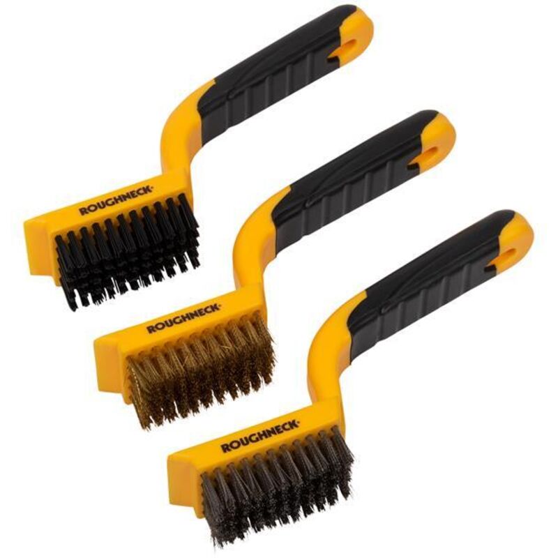 52-012 Wire Brush Set 3 Piece ROU52012 - Roughneck