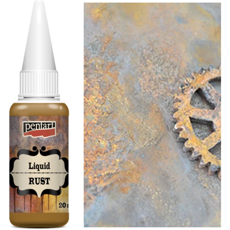 Rouille liquide pour l'effet rouille sur métal, rouille liquide rapide PENTART 20ml
