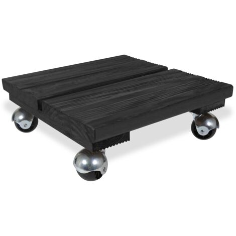 Roule Plantes Bois Carré 30x30cm Anthracite - Louis Moulin