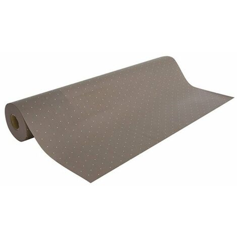 Rouleau 0,70x100m Fond Taupe Pois Blanc En Reserve