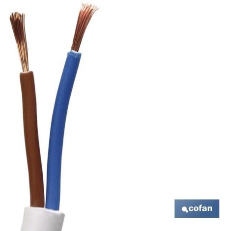 Rouleau 100m Tuyau Blanc H05vv-F (2x1mm)