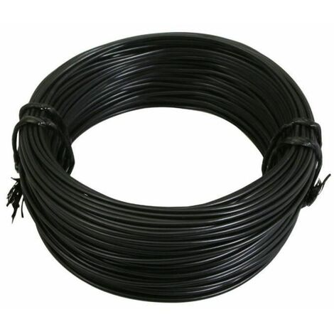 Rouleau 5m fil électrique 1mm² cuivre noir câble souple faisceau
