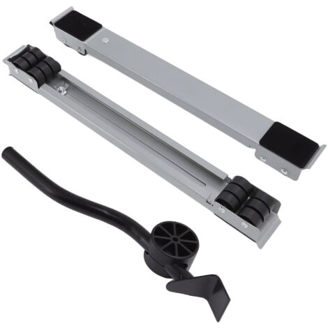 Rouleau à Appareils Extensible Haute Capacité 300KG, 24 Roues Double Rangée Démontable pour Déplacement d'Électroménagers