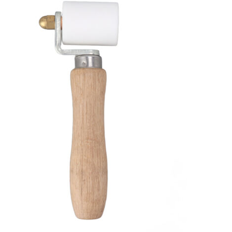 Rouleau à Joints 40mm Haute Température en Bois pour Soudure PVC Professionnel Blanc Maniable
