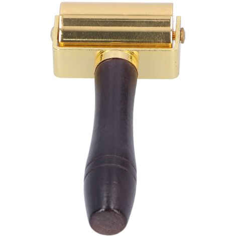 Rouleau à Main pour Cuir - Outil de Marquage et Lissage pour Travail du Cuir DIY