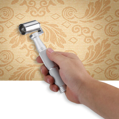 Rouleau à Main pour Papier Peint en Acier Inoxydable 40mm - Outil DIY de Lissage