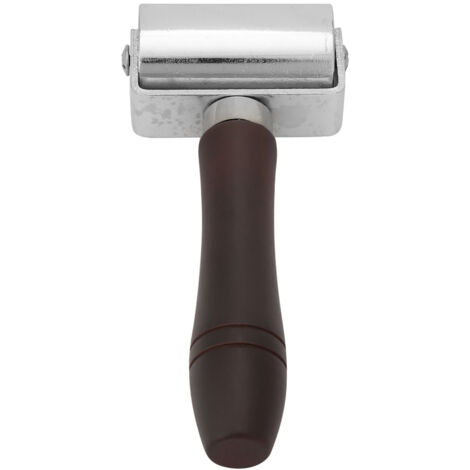 Rouleau à Main pour Travail du Cuir - Outil de Laminage et Application de Colle (60mm)