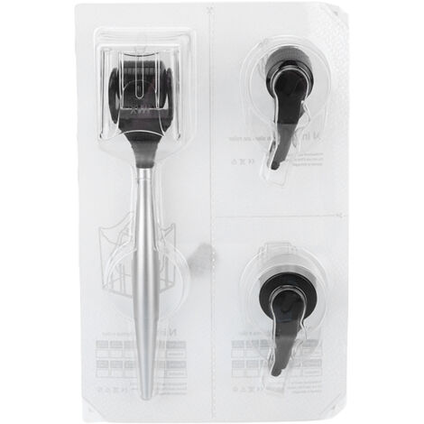 Rouleau à micro-aiguilles 3 en 1 - Compresse froide pour pores, 2 têtes de remplacement 540 aiguilles, soin peau et massage
