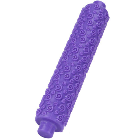 Rouleau à pâtisserie en plastique pour décorer gâteaux et pâtisseries - Manche court violet