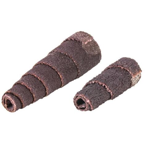 Rouleau abrasif D. 13 mm granulation 80 largeur 38 mm 26000 min-¹ conique (Par 100)