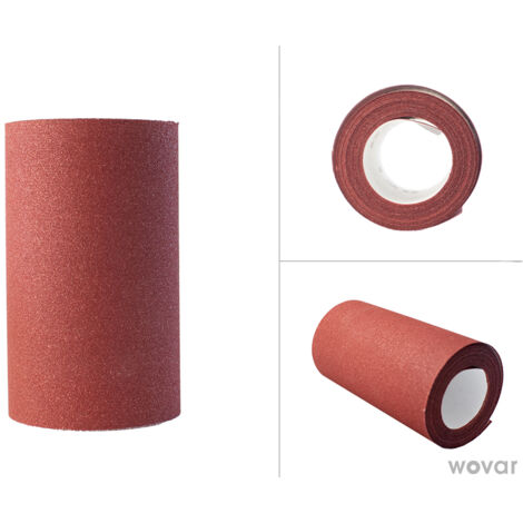 Rouleau abrasif grain 120 fin - 5 mètres