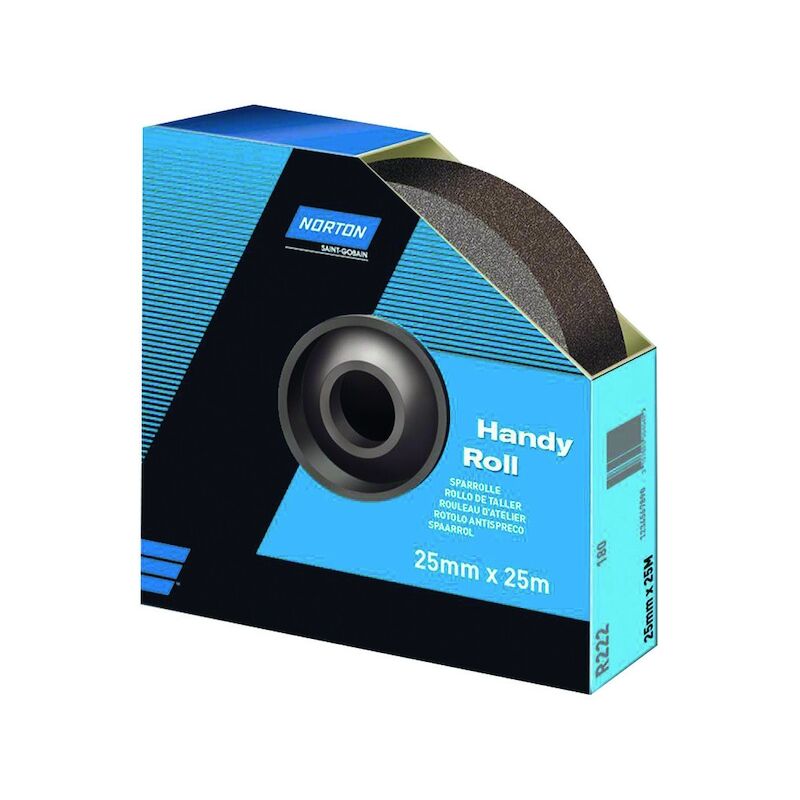 FP - Rouleau d'atelier R222 - 38 mm x 25 m - Grain 80 - norton