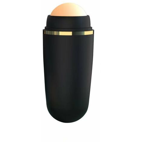 Rouleau absorbant l'huile du visage pierre volcanique dissolvant d'imperfections du visage rouleau de suppression d'huile de la zone T Baseball été changement brillant du visage 1 pièces (noir)