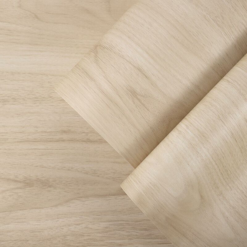 Rouleau adhésif bois chêne clair au mètre - Autocollants Revêtement Adhésif Cuisine Meubles Salle de bain - 60x50m - multicolore
