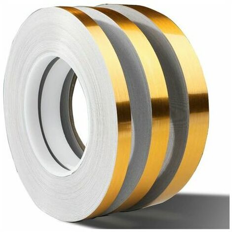 Rouleau Adhesif Decoratif, Ruban Dalle PVC adhesive de Sol, Imperméable de Sol Moisissure Bande Adhésive pour Sols, Murs, Plafonds, Portes et Fenêtres, Home Déc (50m1cm Doré)