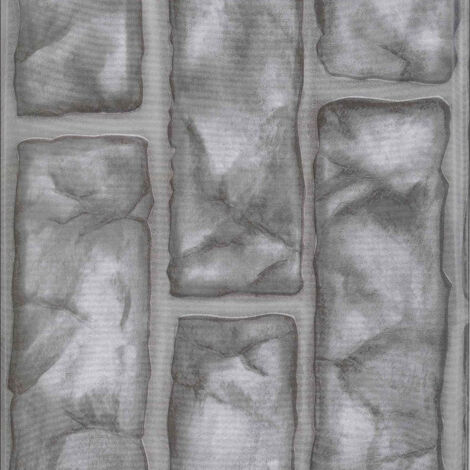 Rouleau Adhésif Fantaisie "Pavé" 45x200cm Gris
